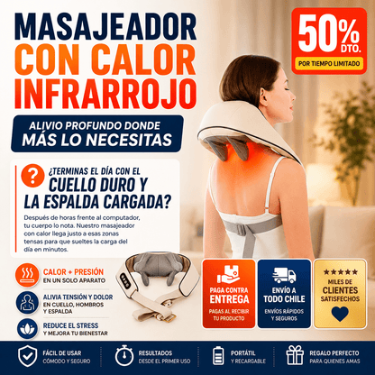 Masajeador Eléctrico de Cuello, Hombro y Cintura
