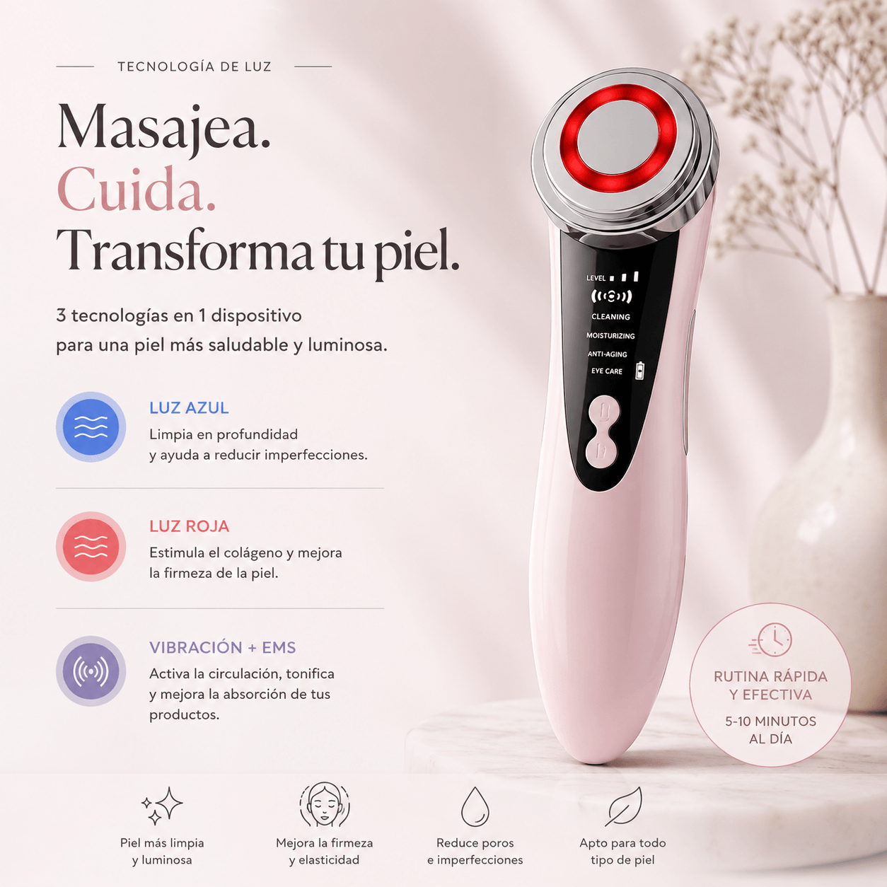 Masajeador Facial EMS