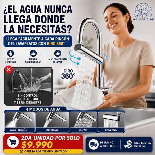 Grifo Giratorio 360° 4 en 1
