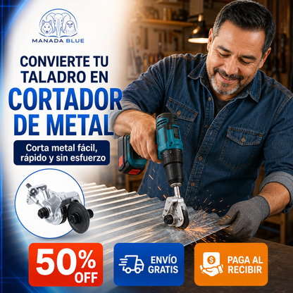 Cortadora Para Taladro Adaptador Manada Blue