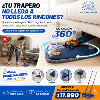 Mopa Giratoria 360° Manada Blue