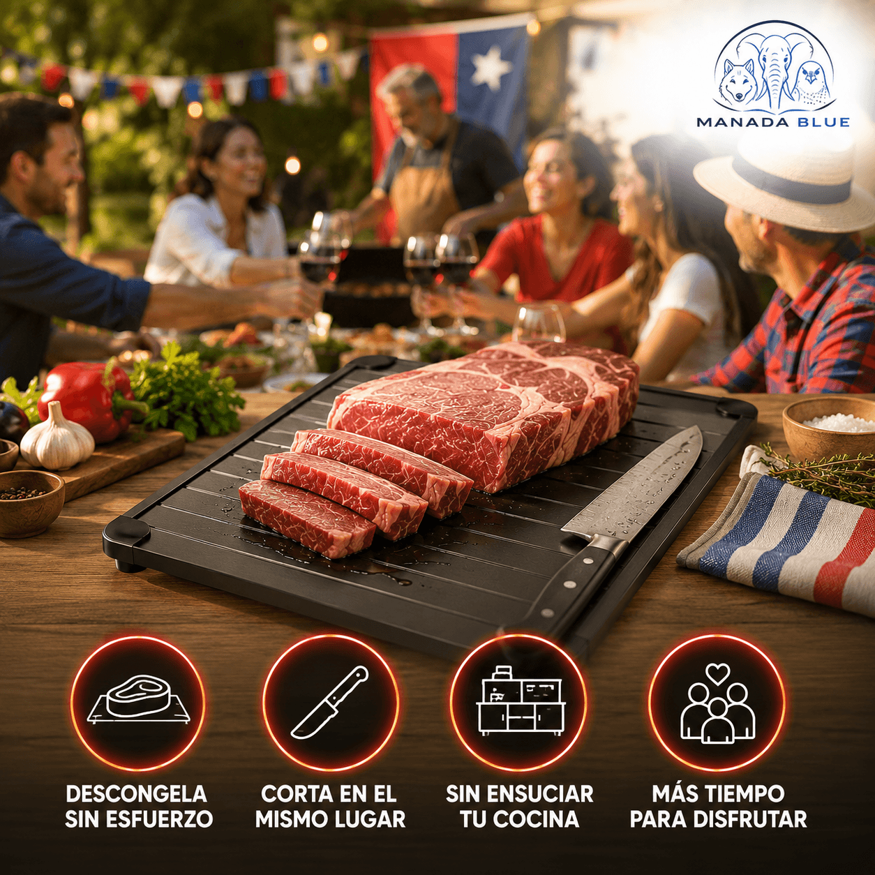BANDEJA DESCONGELADORA MANADA BLUE