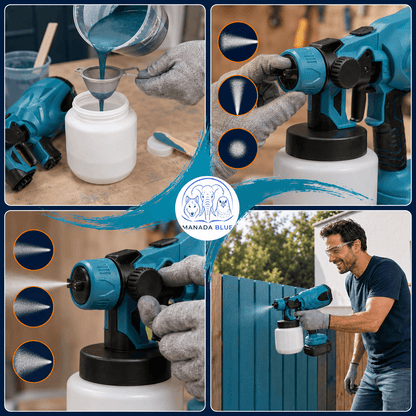 PaintPro™ Pistola para Pintar Inalámbrica MANADA BLUE