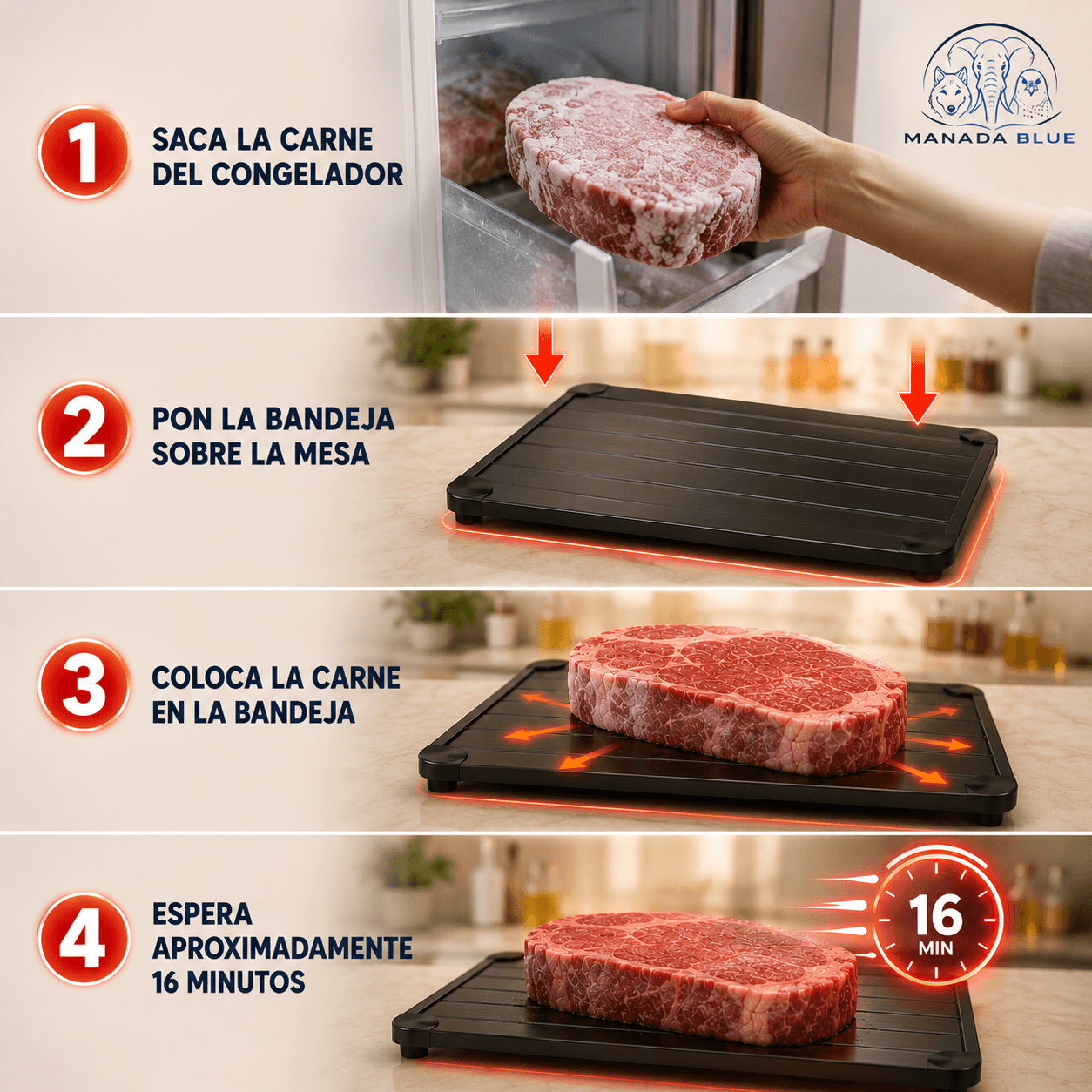 BANDEJA DESCONGELADORA MANADA BLUE