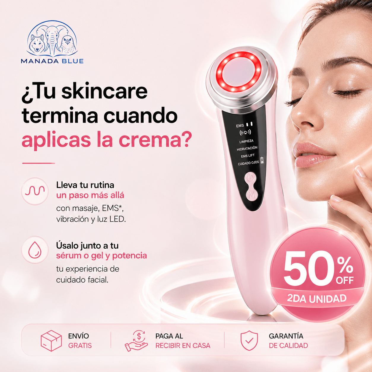 Masajeador Facial EMS